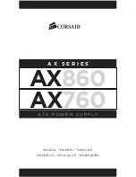 Preview for 1 page of Corsair AX760 Owner'S Manual