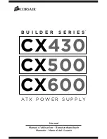 Corsair BUILDER CX400 Manual preview