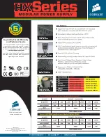 Preview for 2 page of Corsair CMPSU-520HX Brochure & Specs