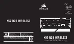 Corsair K57 RGB WIRELESS Manual предпросмотр