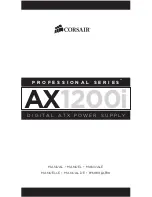 Preview for 1 page of Corsair PROFESSIONAL SERIES AX1200i Manual