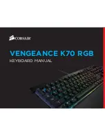 Preview for 1 page of Corsair VENGEANCE K70 RGB Manual