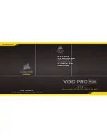 Preview for 1 page of Corsair VOID PRO RGB Wireless Quick Start Manual