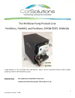 Предварительный просмотр 1 страницы CorSolutions PeriMicro Operator'S Manual