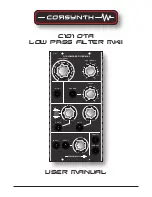 Corsynth C101 MKII User Manual preview