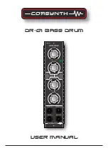 Corsynth DR-01 BASS DRUM User Manual предпросмотр