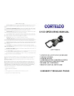 Предварительный просмотр 1 страницы Cortelco 6150 Operation Manual