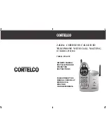 Cortelco 730901-TP2-27F Installation And Operating Instructions Manual предпросмотр