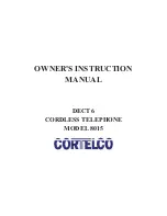 Cortelco 8015 Owner'S Instruction Manual preview