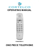 Cortelco 915044V0E21J Operating Manual preview