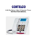 Cortelco Dignity 2420 Instruction Manual preview