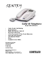 Предварительный просмотр 1 страницы Cortelco Sentry 8790 Brochure