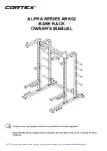 Preview for 1 page of Cortex Alpha ARK02 Owner'S Manual