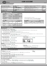 Preview for 3 page of Cortex COR-ACC980 Manual