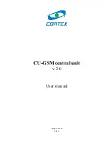 Preview for 1 page of Cortex CU-GSM User Manual