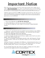 Preview for 2 page of Cortex DMIX-600 Product Manual