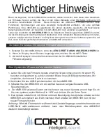 Preview for 104 page of Cortex DMIX-600 Product Manual