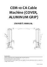 Cortex Omega CEM-10 CA Owner'S Manual предпросмотр