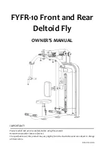 Cortex Omega FYFR-10 Owner'S Manual preview