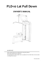 Preview for 1 page of Cortex Omega PLD-10 Owner'S Manual