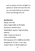 Предварительный просмотр 18 страницы CORUS DTR-763 User Manual