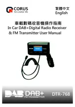 Preview for 1 page of CORUS DTR-768 User Manual