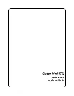 Preview for 1 page of Corvalent Gator Mini-ITX Installation Manual