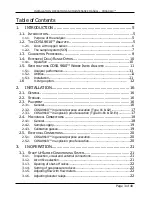 Предварительный просмотр 3 страницы Cosa 9610 Installation, Operation And Maintenance Manual