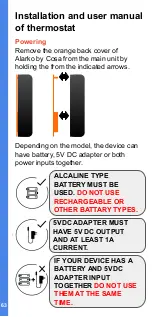 Предварительный просмотр 63 страницы Cosa Alarko Installation And User Manual