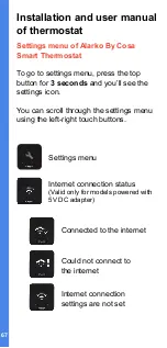 Предварительный просмотр 67 страницы Cosa Alarko Installation And User Manual
