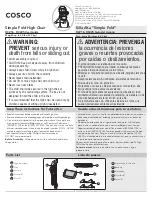 Preview for 1 page of Cosco HC225 User Manual