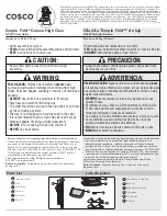 Cosco Simple Fold Deluxe HC227 User Manual preview