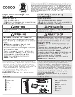 Cosco Simple Fold HC237 User Manual preview