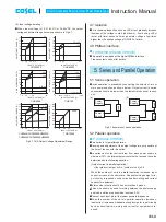 Предварительный просмотр 8 страницы Cosel CHS12024 Instruction Manual