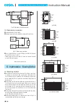 Предварительный просмотр 9 страницы Cosel CHS12024 Instruction Manual