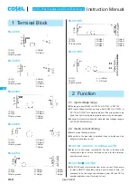 Предварительный просмотр 3 страницы Cosel LCA10S Instruction Manual