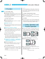 Предварительный просмотр 3 страницы Cosel LGA100A Instruction Manual