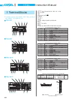 Предварительный просмотр 2 страницы Cosel PBA1000F Instruction Manual