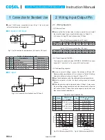 Предварительный просмотр 2 страницы Cosel TUHS10 Instruction Manual