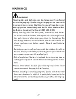 Предварительный просмотр 27 страницы Coselgi CMe10-R User Instructions