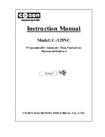 Предварительный просмотр 1 страницы Cosen C-325NC Instruction Manual