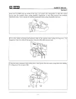 Предварительный просмотр 11 страницы Cosen C-325NC Instruction Manual