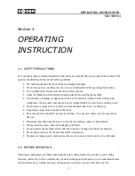 Предварительный просмотр 38 страницы Cosen C-325NC Instruction Manual