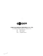 Предварительный просмотр 110 страницы Cosen C-325NC Instruction Manual