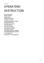 Preview for 35 page of Cosen SH-1000F Instruction Manual