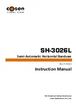 Cosen SH-3026L Instruction Manual preview