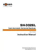 Preview for 1 page of Cosen SH-3026L Instruction Manual