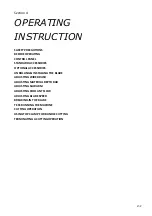 Preview for 33 page of Cosen SH-700DM Instruction Manual