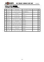 Preview for 120 page of Cosen SH-710LDM Instruction Manual