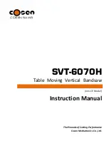 Cosen SVT-6070H Instruction Manual preview